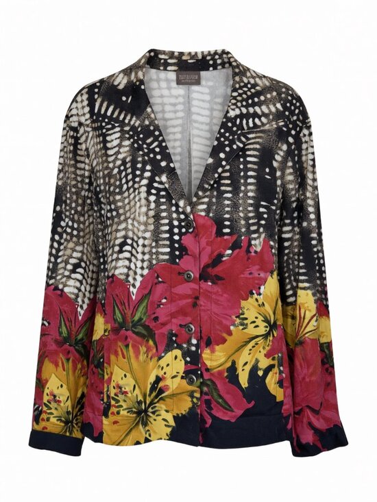 Additions by Chico's Jackets & Blazers - Additions by Chico's Multicolor Women's Jacket Size 2 Floral